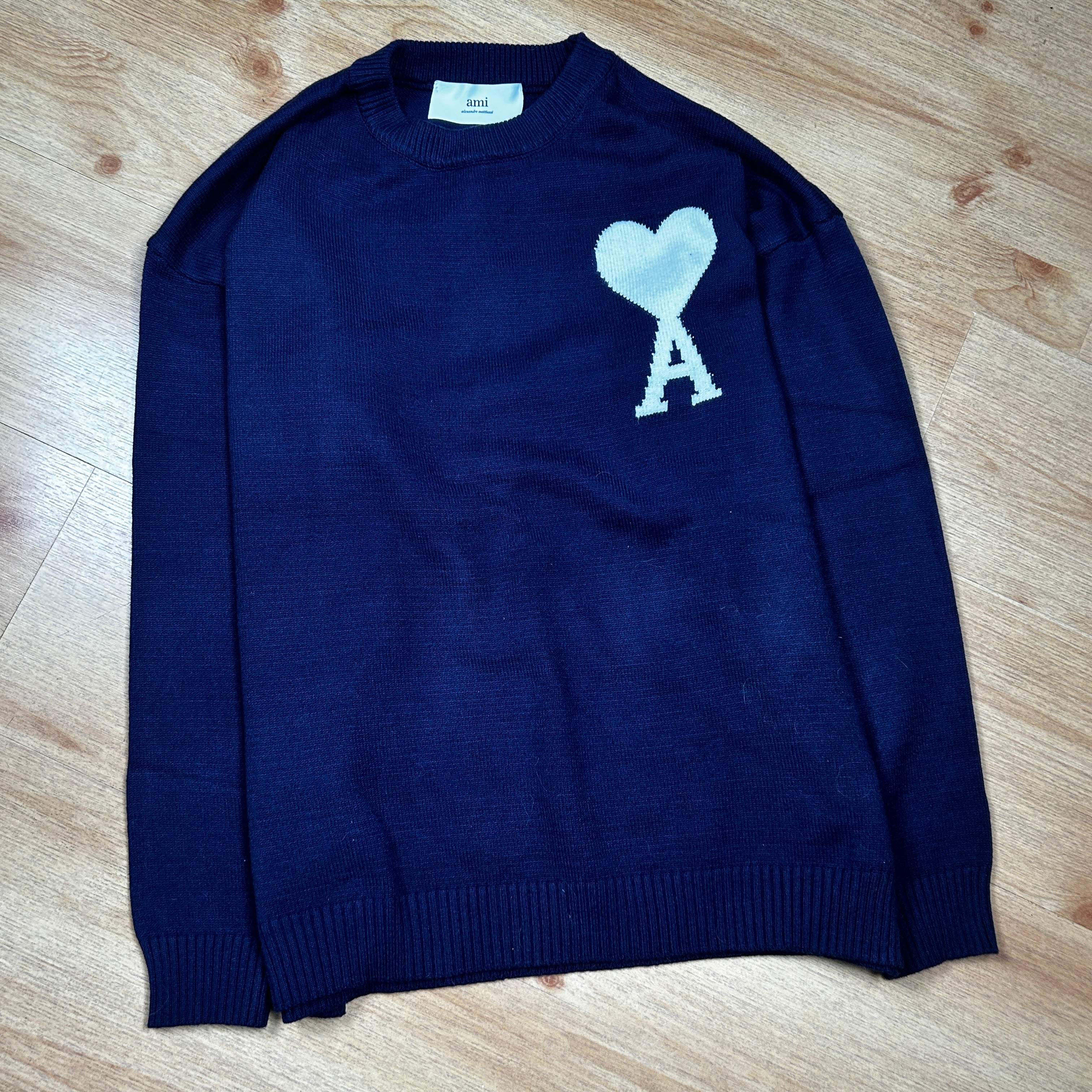 Ami heart jumper navy vendor